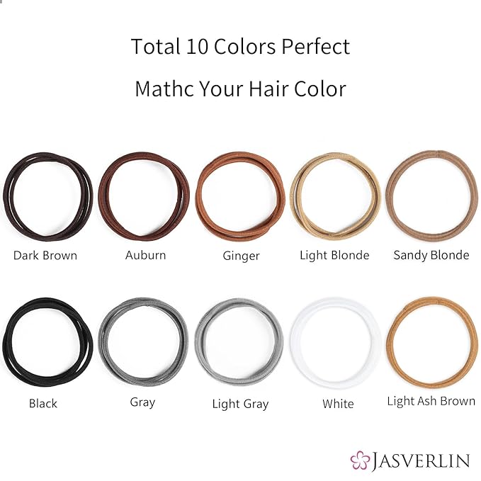 Small Hair Ties, Snag Free No Metal Elastic Ponytail Holders for Girls, Women, Men - Thin Hair Accessories for Fine to Medium Curly Hair (2mm, 80 Pcs, Gray)