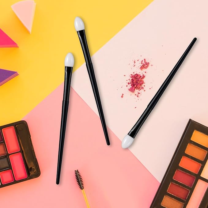 Silicone Eyeshadow Brush, Makeup Applicator Lip Mask Makeup Brushes Silica gel Makeup Eyebrow Lipstick Brushes Lip Mask Makeup Brushes for Liquid Eye Shadow Applying Cream(3Pcs)