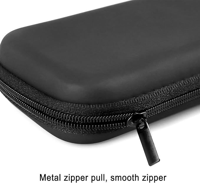 Tuciyke Tampon Storage Bag,Black Tampon Organizer Bag with Zipper Pack of 2 Small Pouch for Feminine Products 6.3x3.3x1.2inches Portable Period Bags for Women,Ladies