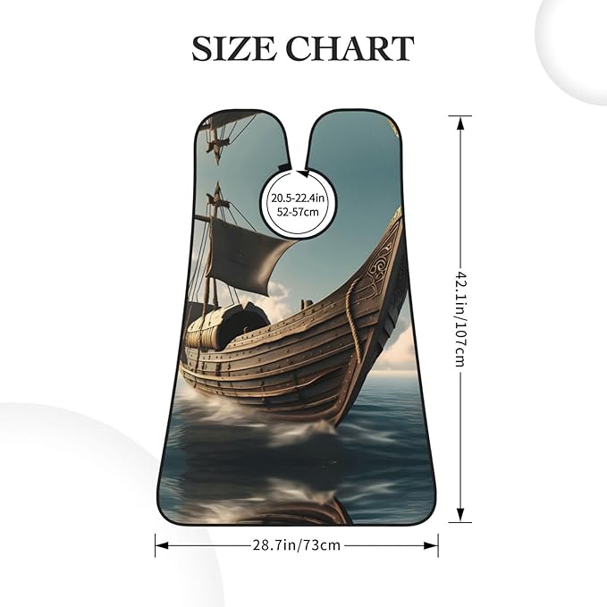 Tahiti Beach Print Beard Bib Shaving Apron, Beard Hair Trimming Cape Gift For Dad