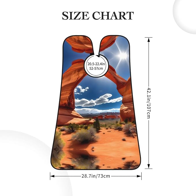 Flag Of Georgia Print Beard Bib Shaving Apron, Beard Hair Trimming Cape Gift For Dad