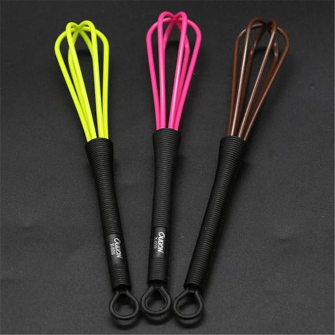 1Pc Rose Red Convenient Plastic Hair Dye Paste Stir Bar Salon Hairdressing Dye Handle Whisk Balloon Whip Mixer Hair Dyeing Stirrer Tool,Hair Color Mixing Bowls,Hair Coloring Products