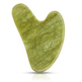Gua Sha Facial Tools, Jade Guasha Tool for Face & Eye, Puffiness Reducing & Jawline Sculpting Face Stone Gua Sha Tools for Skin Care Woman GuaSha Stone Tool, Light Green