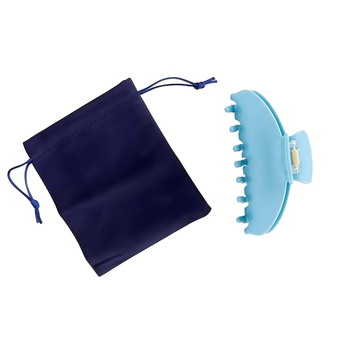 Durable Acetate Hair Clips - 4-Inch Wathet Blue Claw Clips for Fine and Thick Hair (Wathet Blue)