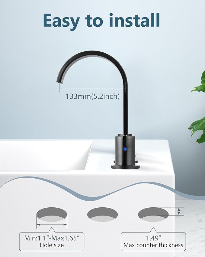 Aolemi Bathroom Faucets 3 Hole,8 Inch Widespread Waterfall Bathroom Sink Faucet,2 Handles Vanity Faucet with Pop-up Drain and Supply Hose,Oil Rubbed Bronze