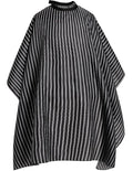 Professional Hair Cutting Cape with Adjustable Snap Closure, Salon Barber Cape,Waterproof Hairdressing Salon Cape Black Stripes