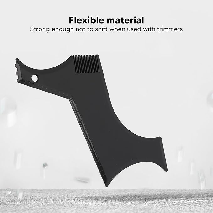 Beard Shaper, Professional Beard Shaping Tools with 4pcs Barber Pencil, Beard Template and Beard Brush, Beard Shape up Tool for Line Up & Edging, Gifts for Dad, Husband