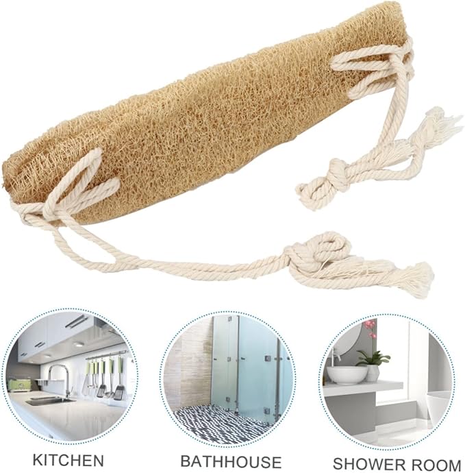 Back Scrubber Exfoliating Strap Comfortable Durable Shower Scrubber for Deep Cleaning Fast Drying Breathable Design for Body Care and Spa Use