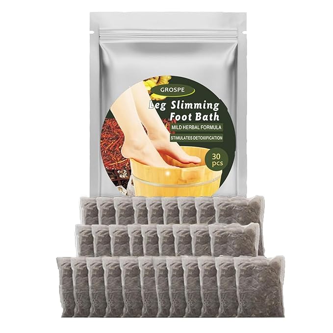 30Pcs Foot Soak Foot Bath Bag Spa Relaxation for Muscle Natural Mugwort Herb Bath Soak to Remove Leg Slimming Bath Bag Foot Care