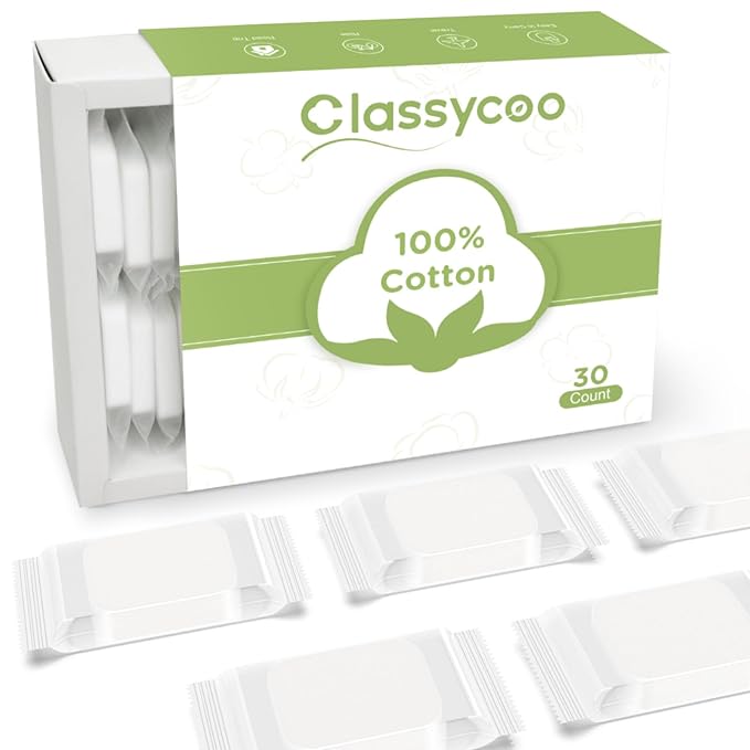 Classycoo Compressed Towel- Pure Cotton Disposable Face Towel, Mini Ultra-Soft Coin Portable Tissue Cleansing Camping Tablet for Travel, Hiking, Beauty, Sport, Hand Wipes, Outdoor,Green