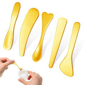 Mini Cosmetic Spatula 5 Pcs Metal Makeup Spatula Stainless Steel Cosmetic Spoon Beauty Spatulas Reusable Mask Facial Applicator Scoop Skincare Tools for Mixing Sampling Cream Mask Lotions Moisturizers
