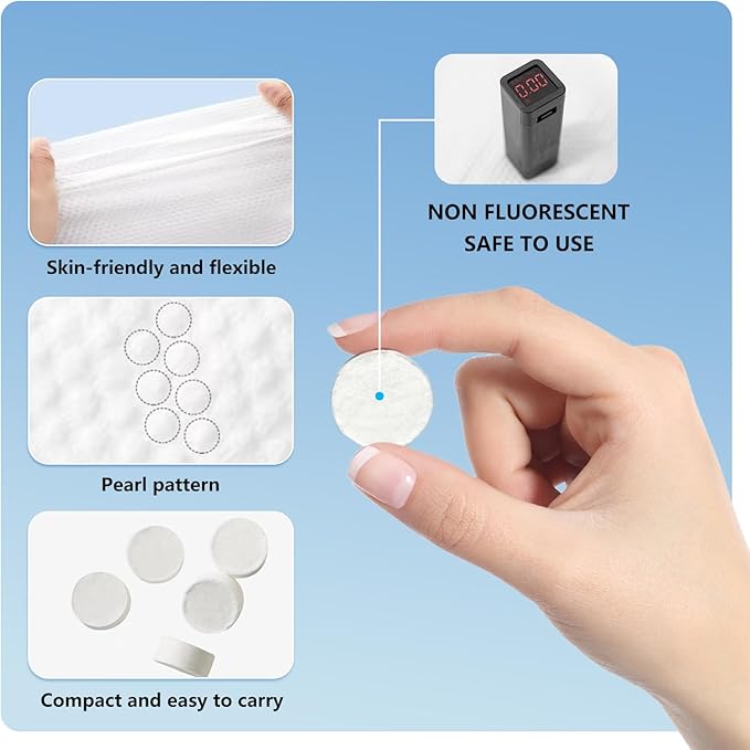 icepac Compressed Towels, Camping, Disposable Face Compressed Towels, Magic Towel, Compressed Towel for Travel, Camping,Hiking (8x9in) (White 160)