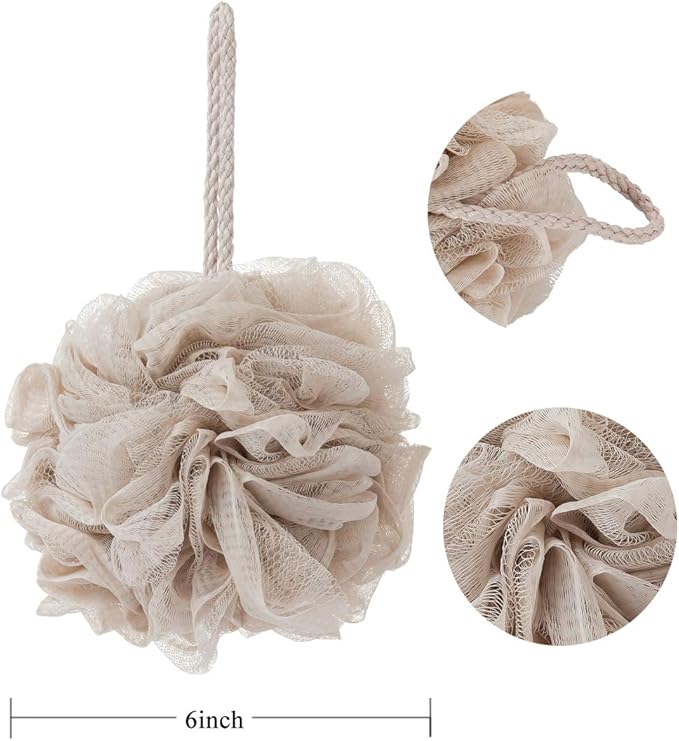 Bath Sponges, Shower Loofah for Body Exfoliation(1 pcs, Brown)