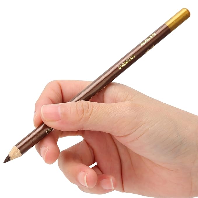 Beard Pencil Beard Shaping Tool Tracing Pen Tray Liner Beard Tracing Pen Barber Hairline Pencil Beard Mustache Combs (light brown), Barber Pencil Beard Tracer Pencil Professional