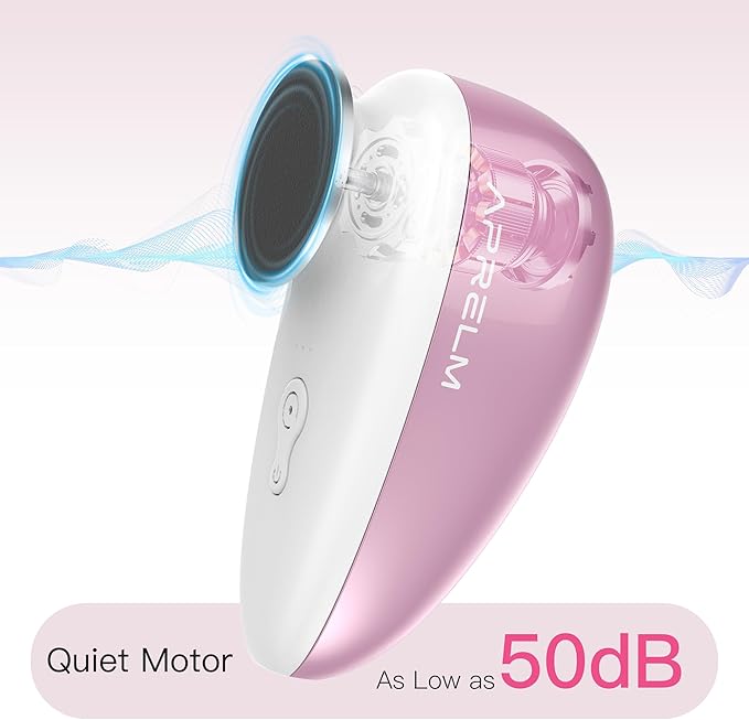 Rechargeable Electric Foot Callus Remover with 3-Sizes 120Pcs Sandpapers, Professional 1000RPM Electric Foot File with Organizer, Pedicure Tools Gifts for Women Men (E5 Pink-White)