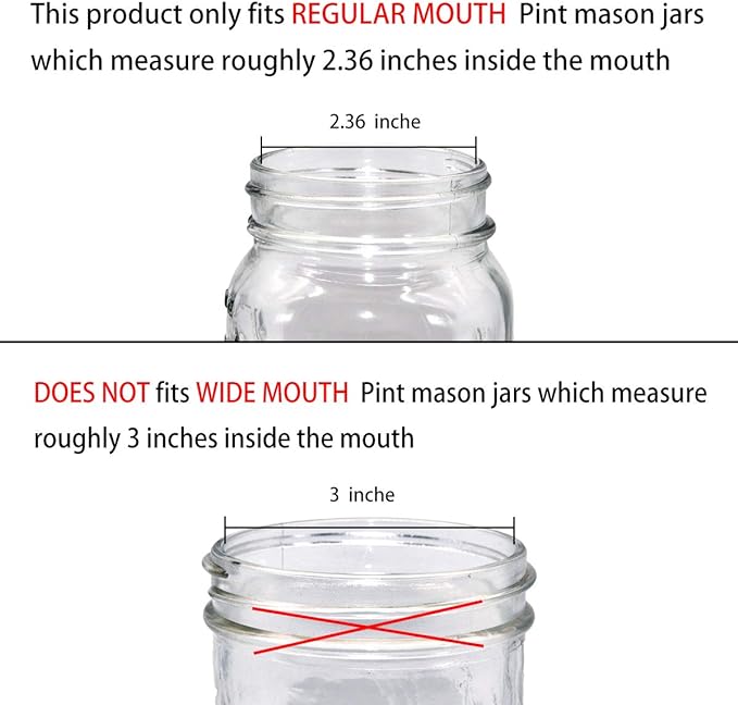 Amolliar Mason Jar Foaming Soap Dispenser Lids, Plastic Foam Pump Lids for Regular Mouth, Foaming Replacement Pump Set, Farmhouse Kitchen BathroomShower, Includes Waterproof Stickers - 2 Pack, Silver