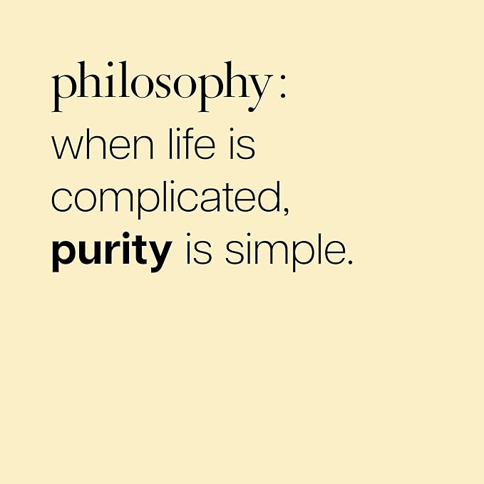 philosophy purity made simple one-step facial cleanser- with meadowfoam seed oil gently cleanses & melts away dirt, oil & stubborn makeup paraben-free face wash