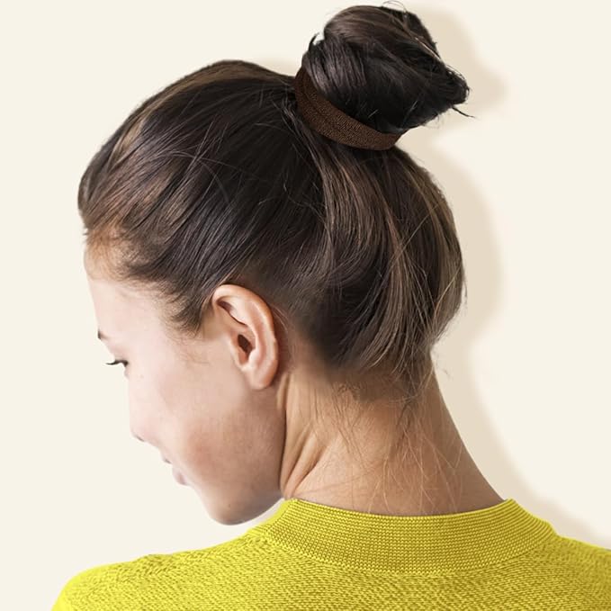 IKOCO 150PCS Hair Ties No Damage for Women, Ouchless Cotton Hair Ties for Thick Hair, Multicolor