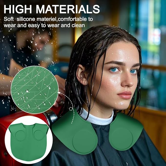 Silicone Hair Cutting Guide Collar - Waterproof Cutting Mat for Hair Stylist - Hair Cutting Cape