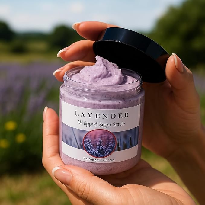 Sugar Scrub Soap Whipped Cream (Lavender)