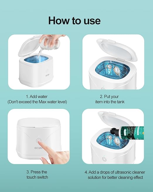 Ultrasonic Jewelry Cleaner Solution, Jewelry Cleaner Great for Use in All Ultrasound Machines, Eyeglass and Rings, Effective Cleaning Solution for Gold, Silver, Platinum, Diamonds, and Watch (8.5 oz)