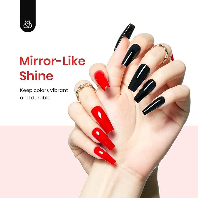 Beetles Extra Glossy Gel Top Coat - 15ml Clear Glossy No Wipe Top Coat Gel Nail Polish High Shine Long Lasting Nail Surface Protection Manicure Spring Nail Gifts for Women