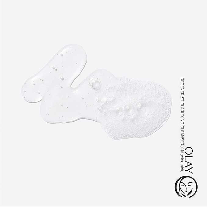 Olay Face Wash,Daily Facial Cleanser with Niacinamide,Peptides & Glycerin - Clarifying,Refreshes Skin Surface,Refines Appearance of Pores - Sulfate-Free,Paraben-Free,Oil-Free,16 Oz,(Pack of 2)