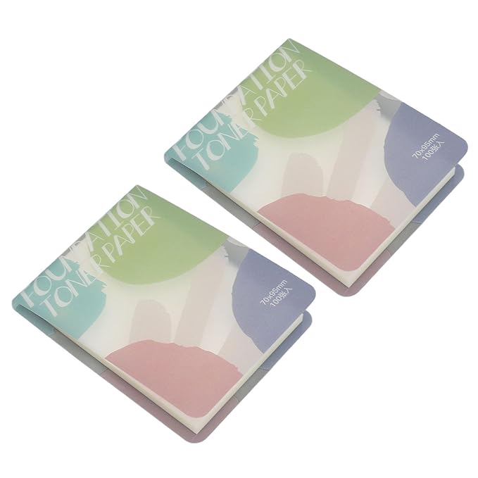 Makeup Mixing Palette, 2pcs Liquid Palette Paper Disposable Makeup Coloring Paper with Mixing Stick