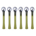 EXCEART Eye Essence Stick Metal Massage Rod 6Pcs Eye Cream Applicator Wand for Care and Skin Massage Portable Roller Tool to Reduce Fatigue and Promote Circulation