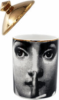 Big Eye Starry Sky Aromatherapy Candle Jar With Lid Ceramic Makecup Cotton Swab Holder Home Deocrative Bottler, Home Fireplace Kitchen Dining Decor For Living Room Knick Knacks Candle Holders (F7)