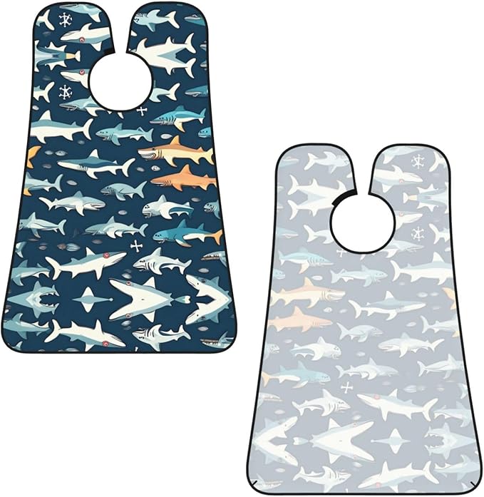 Abstract Paint Splashes Print Beard Bib Shaving Apron, Beard Hair Trimming Cape Gift For Dad