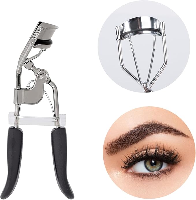 Eyelash Curler Refills Compatible with e.l.f.,Eyelash Curler Pads 24PCS,Silicone Lash Curler Refill Pads Compatible with e.l.f. (Black)