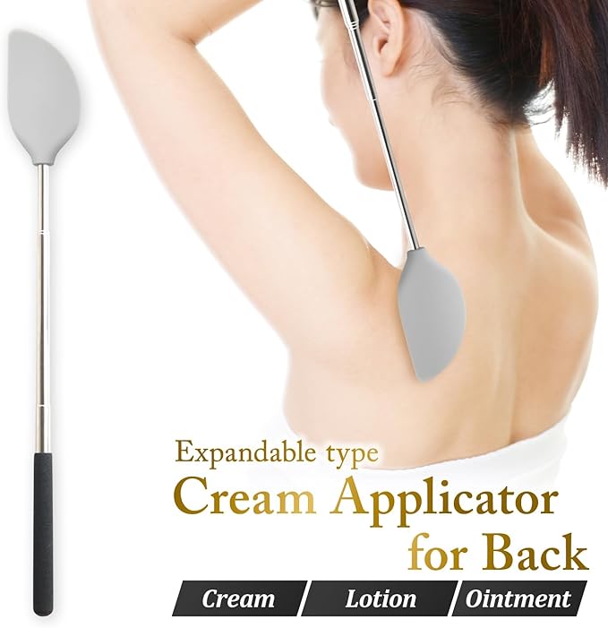 Cream Applicator for Back Telescopic Easy to Clean Applies Creams, Sunscreens, and Ointments (Accurate Application)