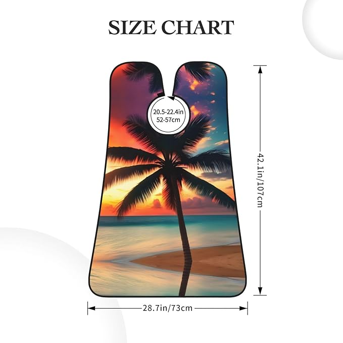 Underwater Scenery Print Beard Bib Shaving Apron, Beard Hair Trimming Cape Gift For Dad