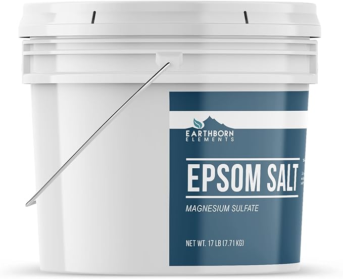 Earthborn Elements Epsom Salt 2 Gallon Bucket, Magnesium Sulfate, Soaking Solution