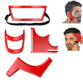 4Pcs Beard Shaping Tool Kit, Beard Shaper with Precise Templates for Men's Grooming, Hairline, Goatee or Neckline Styling