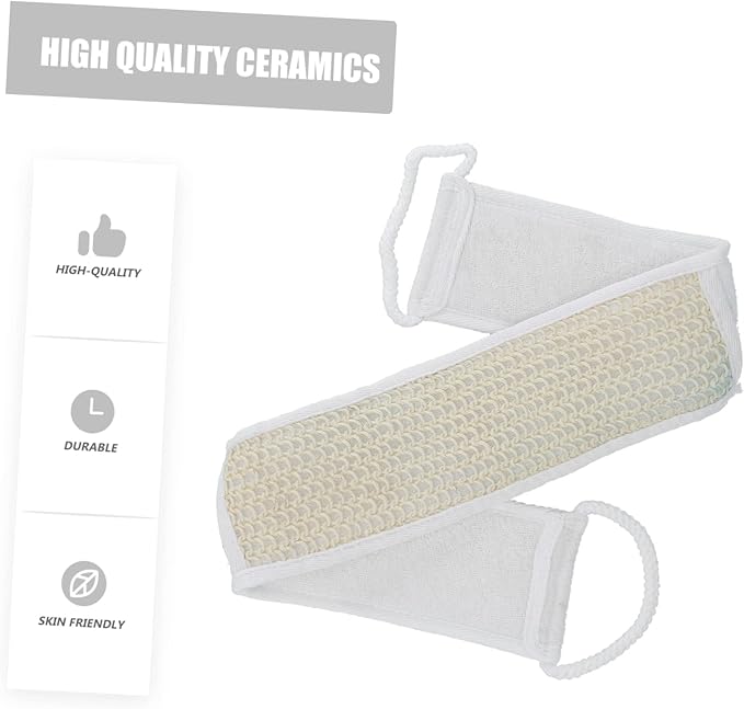 2pcs Exfoliating Bath Scrubber Belt for Back Soft and Shower Towel for Relaxing Bath Easy to Clean Bathing Tool