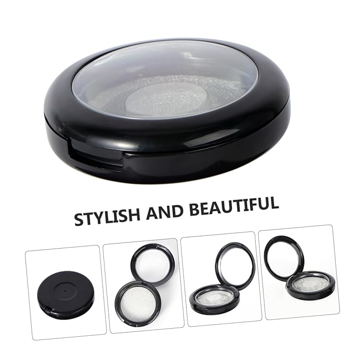 Round False Eyelash Case Plastic Eyelash Packaging Box Organizer and Storage for Home Use Random Color