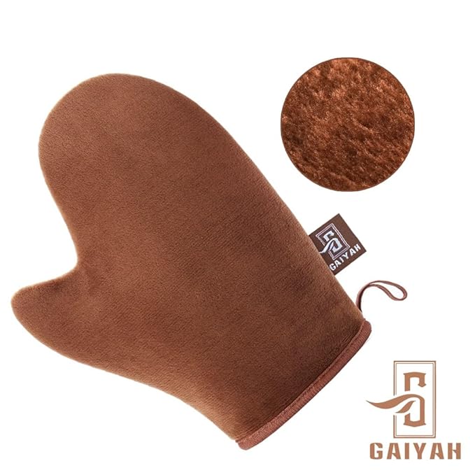 GAIYAH Self Tanning Mitt Applicator Self Tanner Mitt Applicator Tanning Mitts Self Tanner With Thumb Ultra Soft Tanning Glove For Self Tan Mitt
