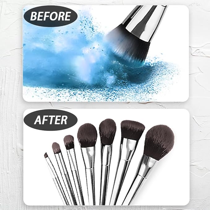 Pinkiou Makeup Brush Cleaner Machine, Electric Makeup Brush Cleaner IPX7 Waterproof USB Cosmetic Brush Cleaning Machine Suitable for All Size Beauty Makeup Brush Set