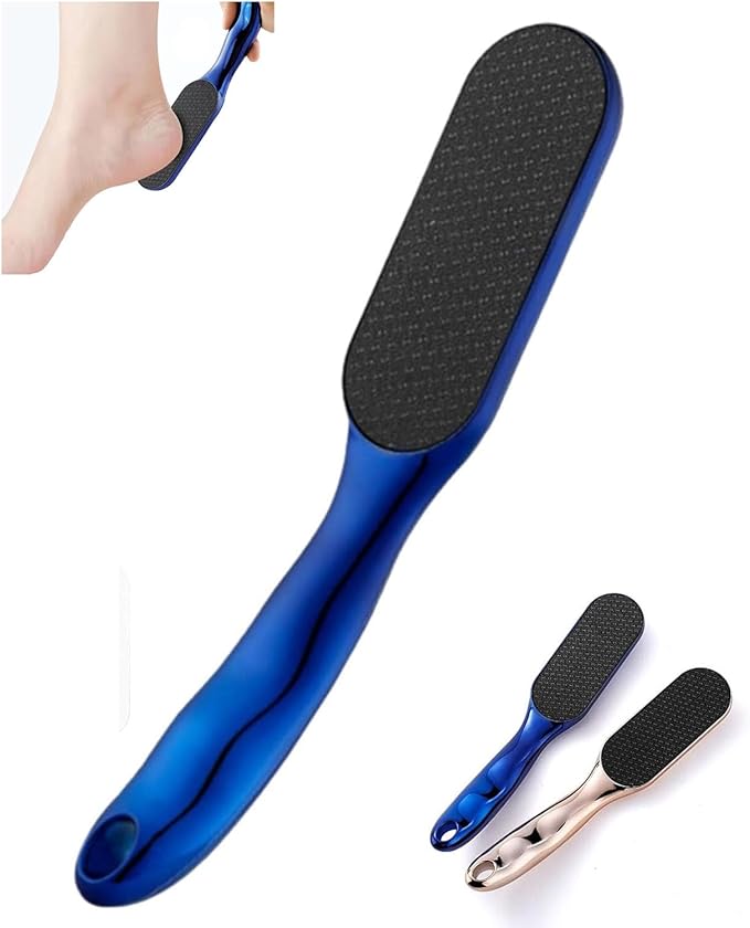 Nano Glass Foot File Callus Remover, Beyond The Cream Foot File,NanoGlass Feet File Professional Hard Skin Remover with Non-Slip Ergonomic Handle (Blue,1Pcs)