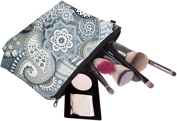 Deanfun Cosmetic Bag for Women, Mandala Flowers Waterproof Makeup Bags Roomy Toiletry Pouch Travel Accessories Gifts (51559)