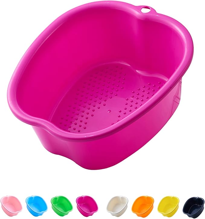 AXLOFO® Foot Soaking Bath Basin, Large Plastic Foot Soaking Tub, Feet Massage Feet Bath Bucket, Great for Getting The Dead/Old Skin Off Your Foots (purplebasin)