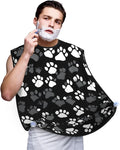 Jellyfish Pattern Print Beard Bib Shaving Apron, Beard Hair Trimming Cape Gift For Dad