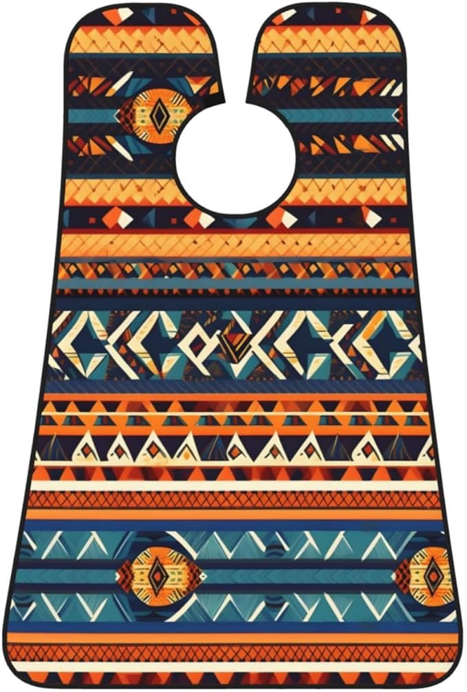 Fall Pumpkin Print Beard Bib Shaving Apron, Beard Hair Trimming Cape Gift For Dad