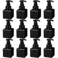 Domensi 12 Pcs Foam Pump Bottle Foaming Soap Dispenser Empty Travel Foaming Dispenser 8.5 oz Refillable Hand Soap Plastic Pump Bottle Travel Clear Container for Bathroom Vanities (Whole Black)