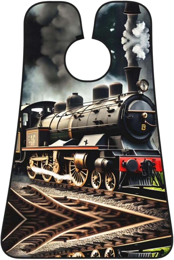 Colorful Giraffe Fans Lovers Print Beard Bib Shaving Apron, Beard Hair Trimming Cape Gift For Dad