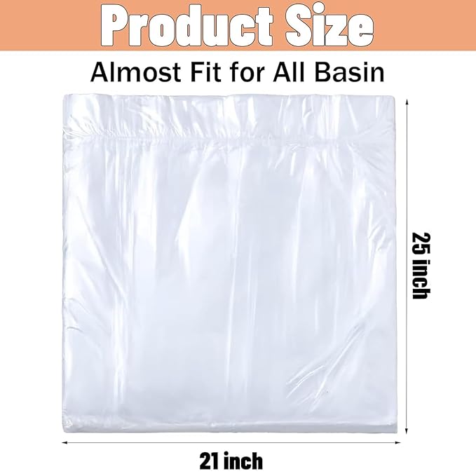 Swingers 160pcs Disposable Foot Tub Liner,Portable Bath Basin Bags, Foot Bath Liners,Spa Liners For Pedicure,Thin Large Foot Bath Liners Disposable for Pedicure Spa Home Hotel,21x25inch (160pcs)