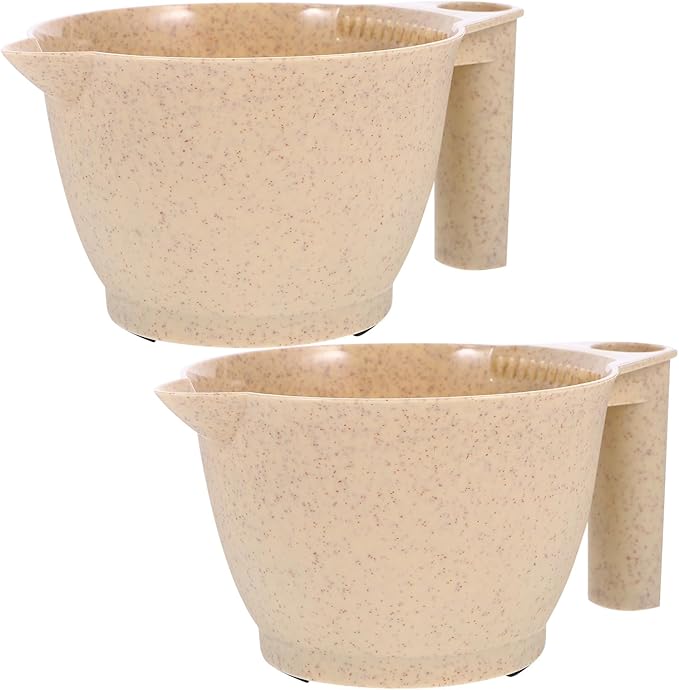 minkissy 4 Pcs Style Applicator Bowl Hair Color Mixing Bowl Mixing Bowls with Handles Color Bowls for Hair Stylist Hairdressing Tools Hair Dye Color Bowl Bulk Pp Face Mask