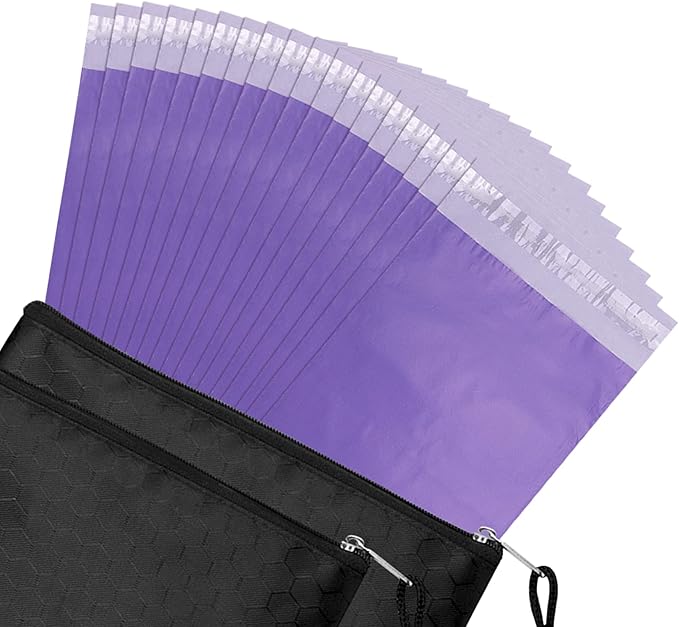 Sanitary Disposal Bags Pack of 200,Sanitary Napkin Disposal Bags Purple Opaque Bags 7x12 inches Feminine Personal Disposal Bags for Tampons,Sanitary Pads,Sanitary Liners(with 2pcs Storage Bag)